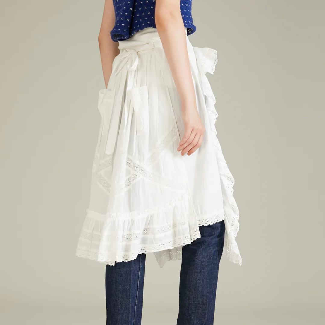 スカート crinklecrinklecrinkle rebuild apronskirt