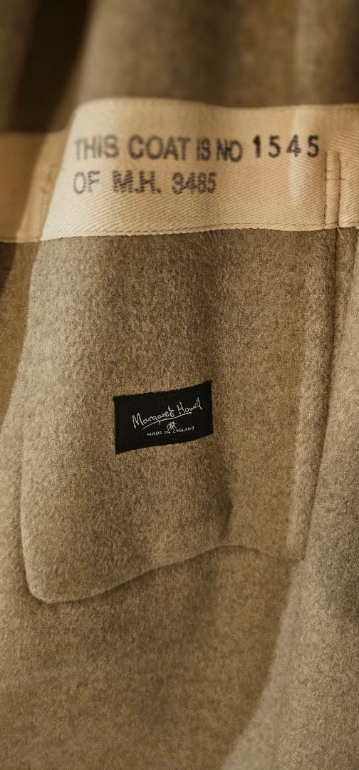 マーガレットハウエル ロング ダッフルコート ベージュ