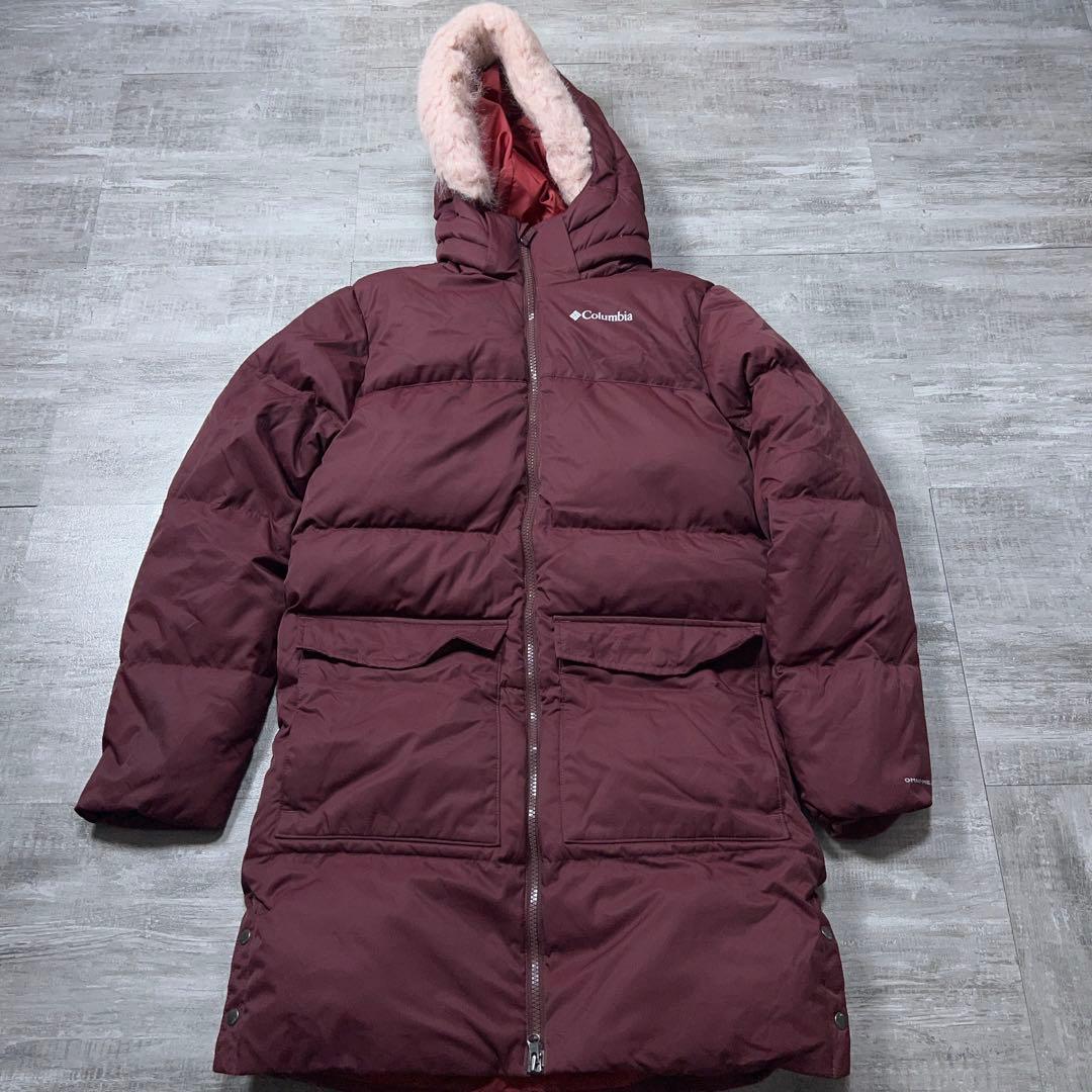 美品 Columbia コロンビア ダウンコート ダウンジャケット L ファー