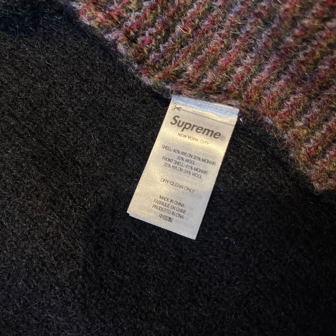 トップス Supreme Brushed Grid Cardigan M