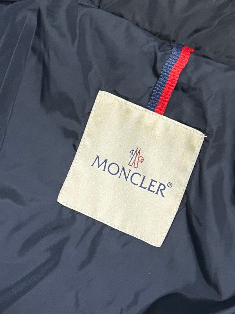 美品MONCLERモンクレールFLAMMETTEフラメッテ ダウンコートネイビー
