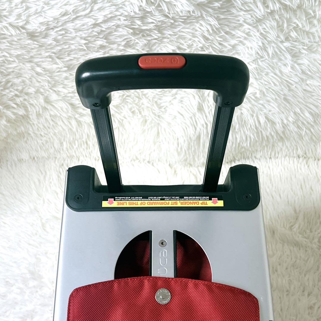 ✨美品✨ZUCAプロ トラベル　座れるキャリーカート　キャンディレッド　付属品付