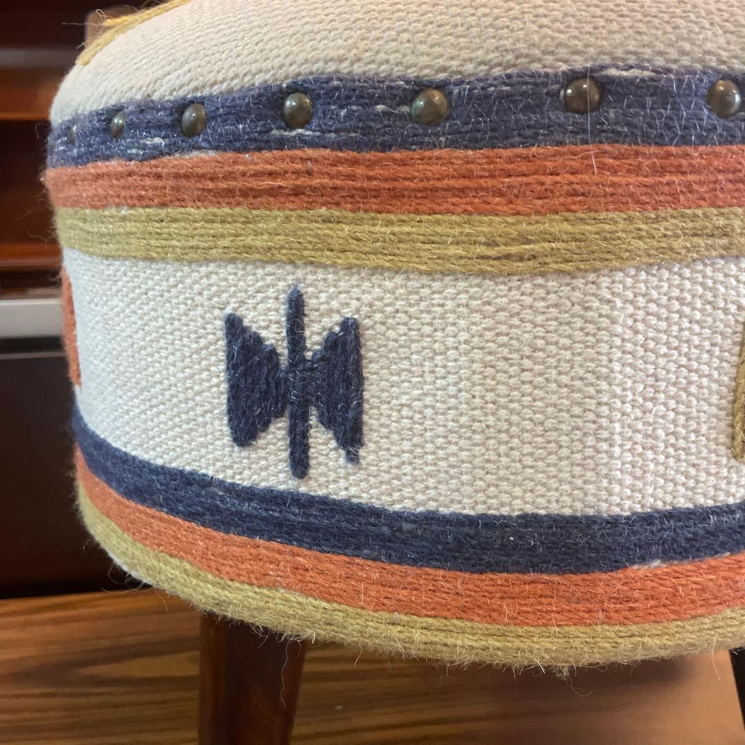 アンティーク・北欧風・木製脚付きスツール NEWORKS NO2