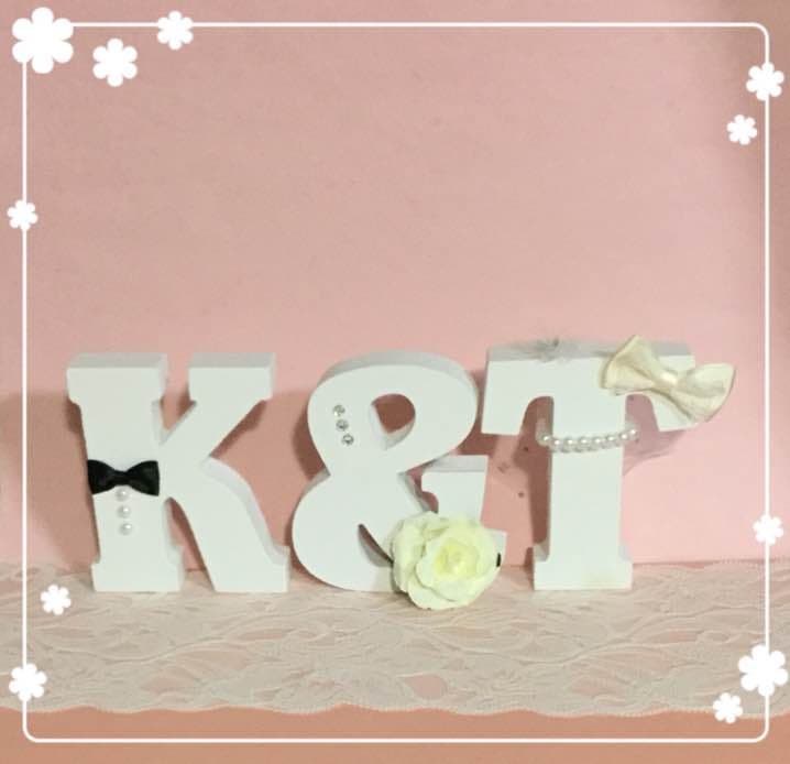tomoko様確認用♡ウエディングバージョン・イニシャルオブジェ
