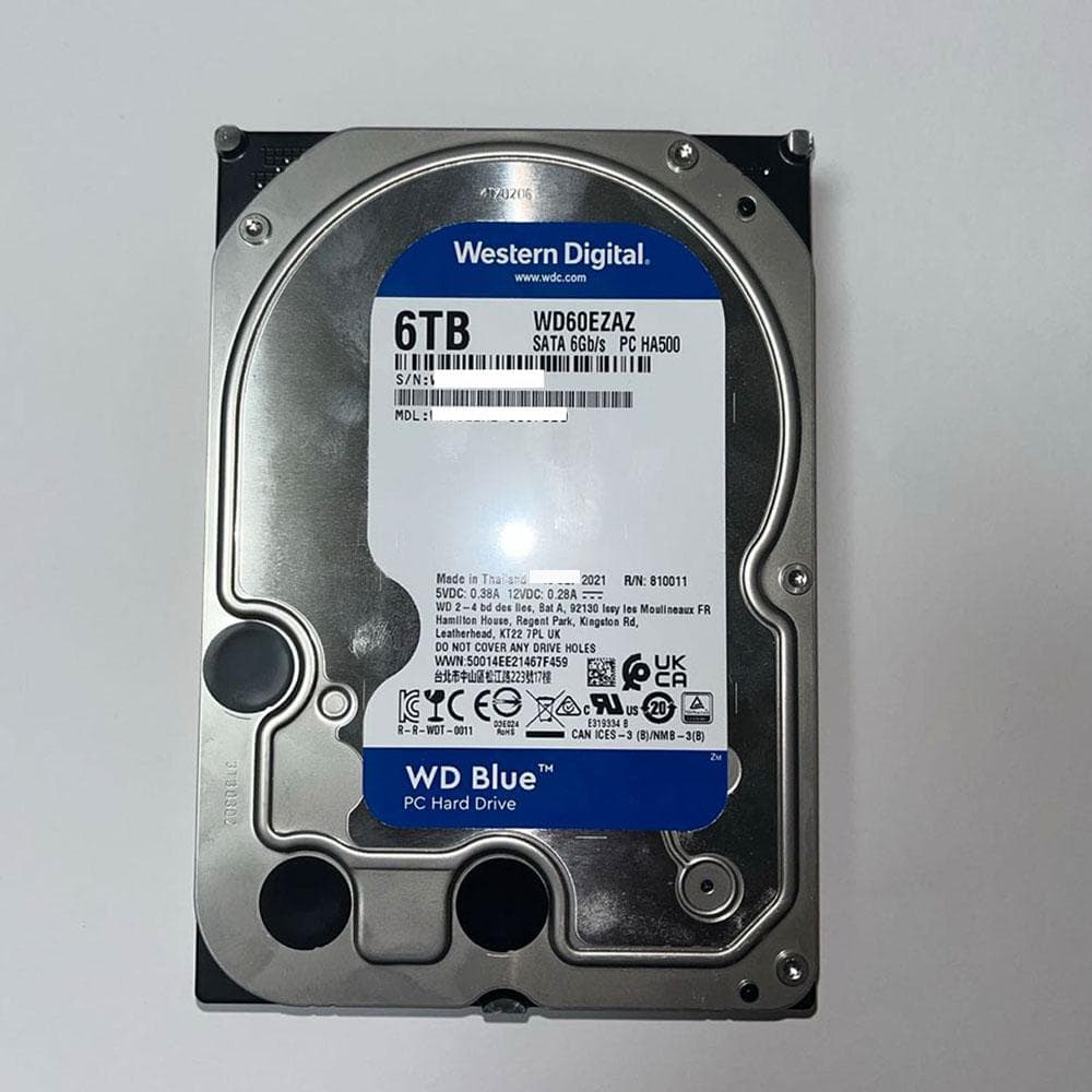 WD Blue 6TB HDD WD60EZAZ 26,376時間利用