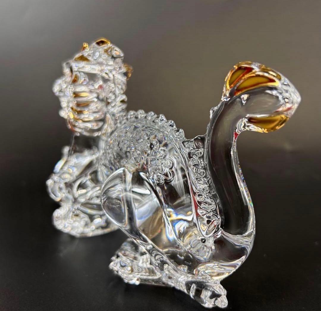 【新品・未使用】バカラ　干支　辰　龍　竜　置物　フィギュアリン　ゴールド　金