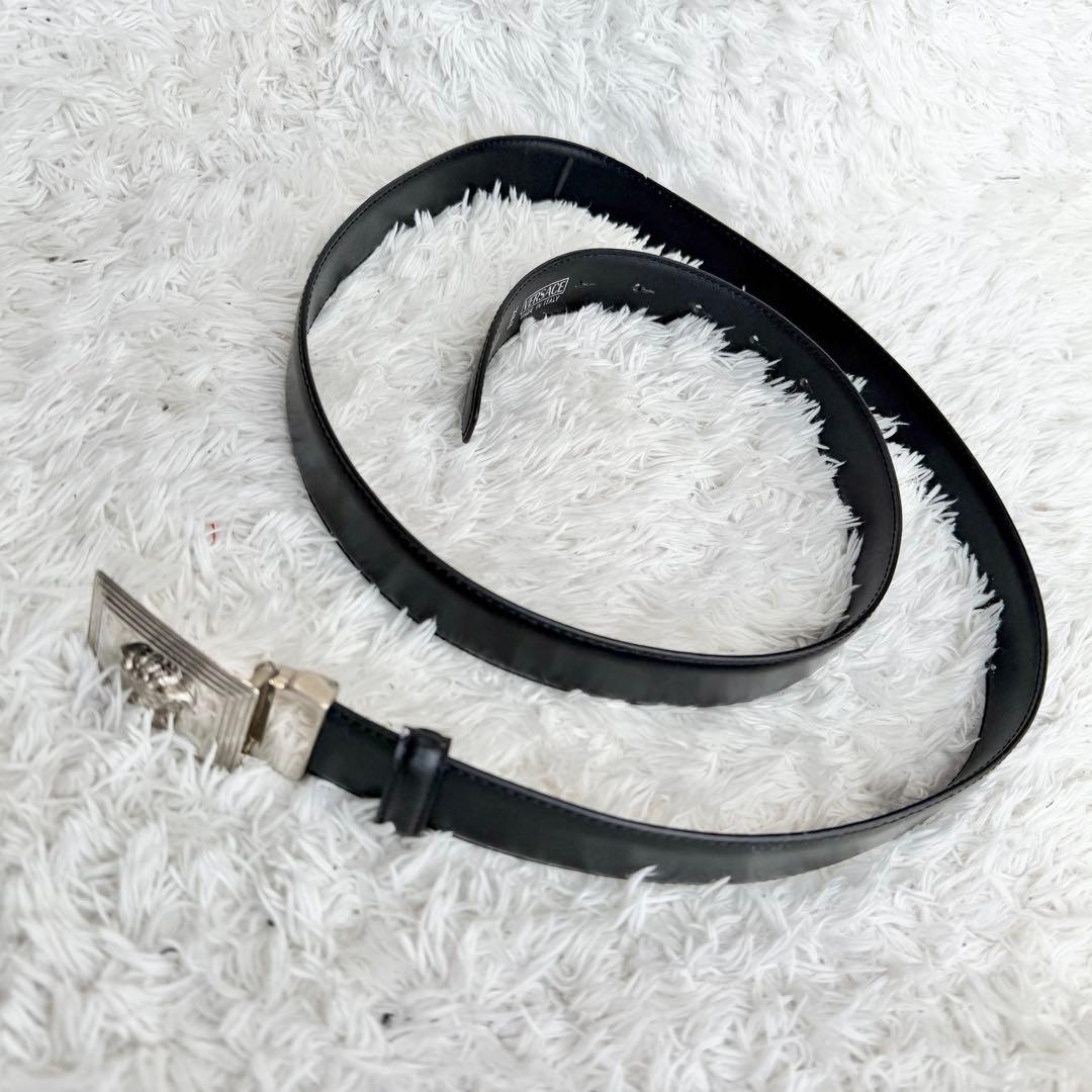 【未使用品】ヴェルサーチ プレート ベルト メデューサ ブラック