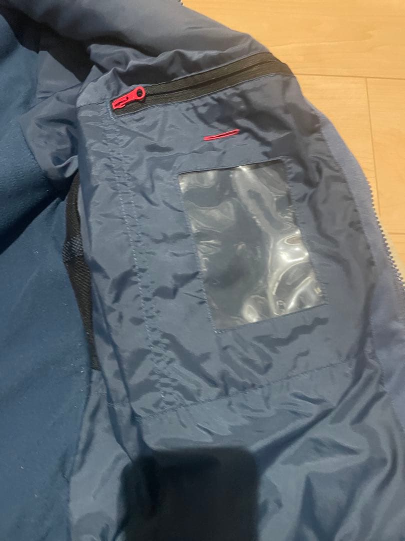 スノーボードウェア フード付き ネイビー ベージュ ビブパン　黒