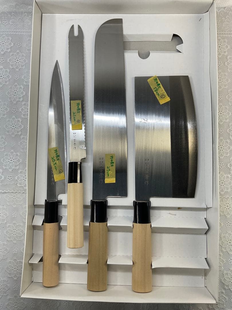 包丁4本セット 関刃物　関宗景