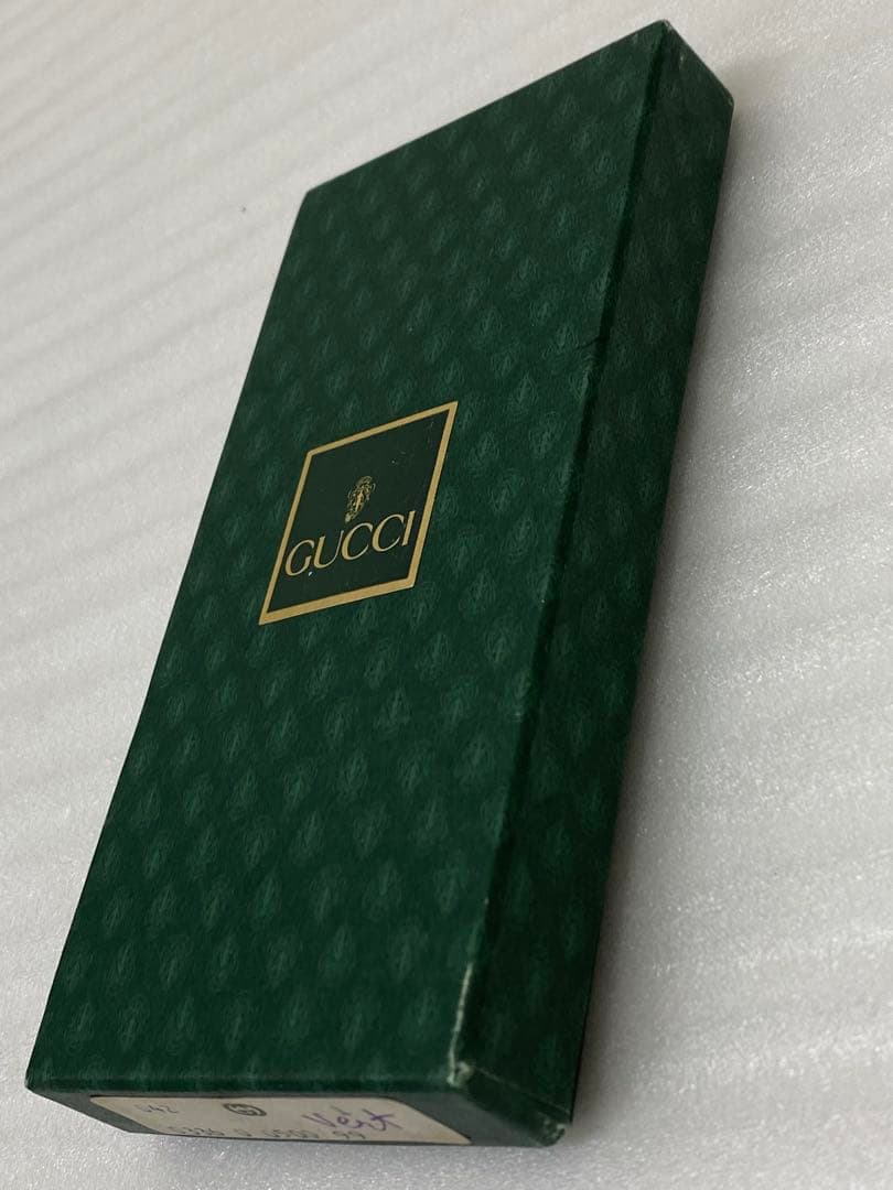 3-2458 オールドグッチ キーホルダー インターロッキング ヴィンテージ箱付