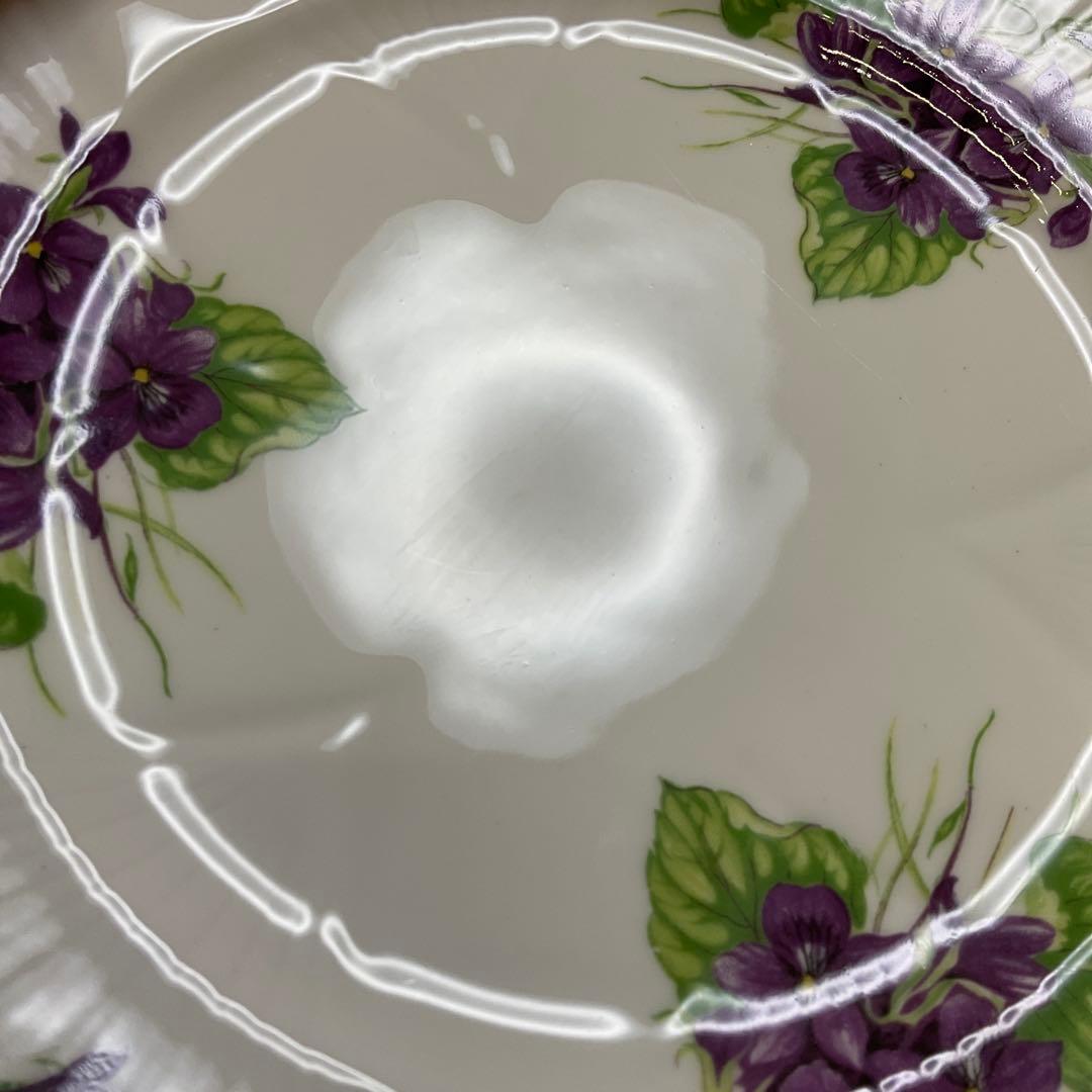 イギリス　シェリー　バイオレット　約21cm プレート