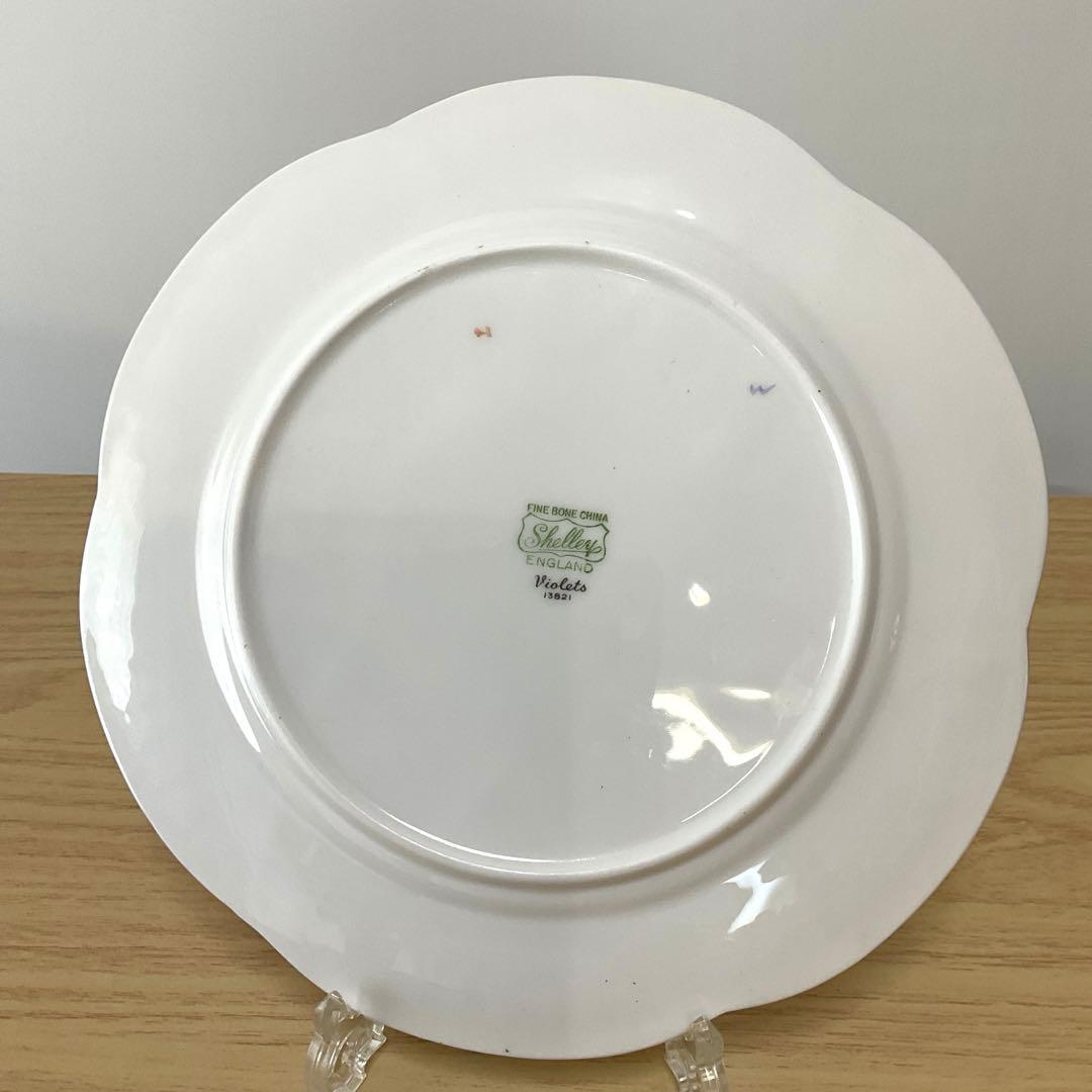 イギリス　シェリー　バイオレット　約21cm プレート