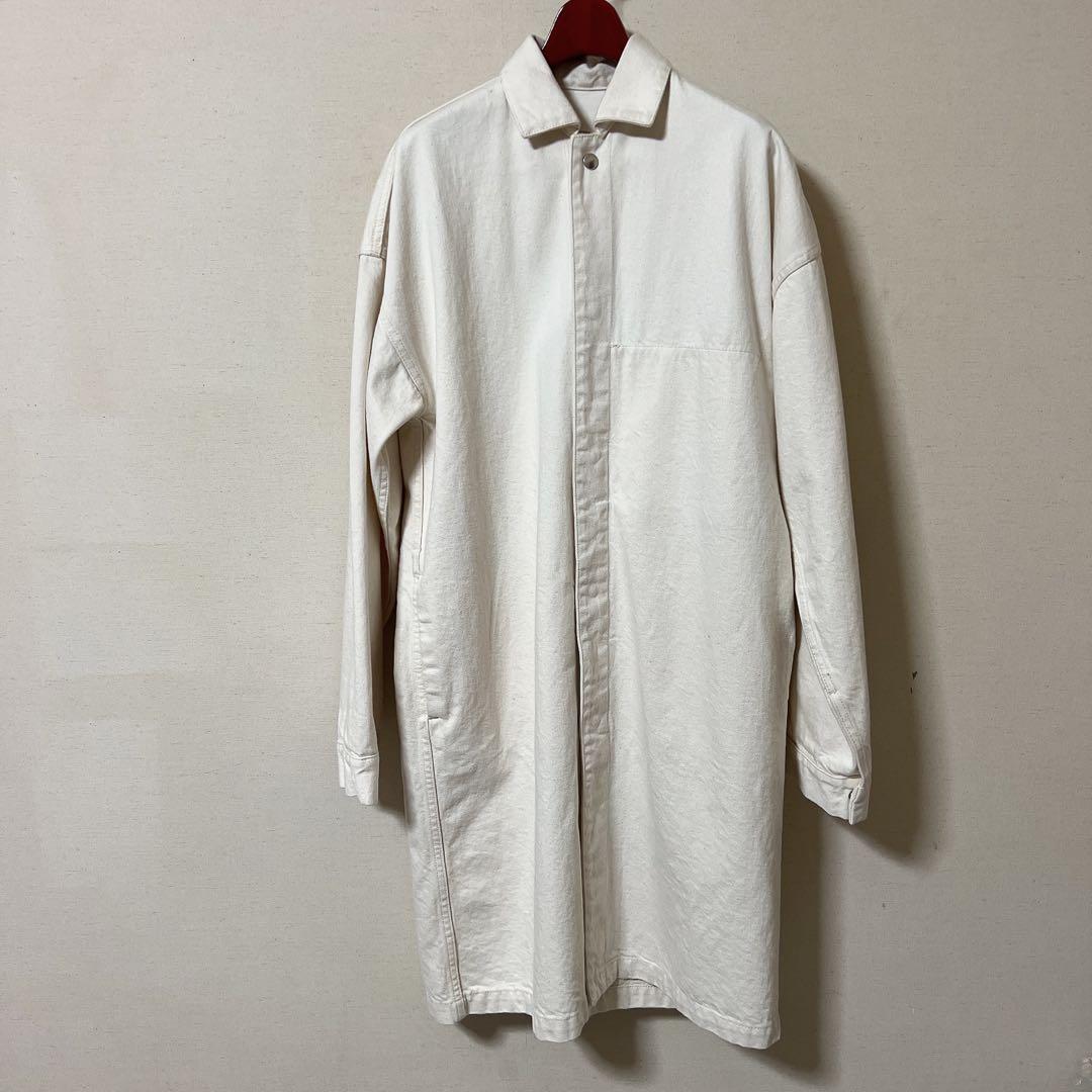 JIL SANDER + White Denim Coat ステンカラーコート