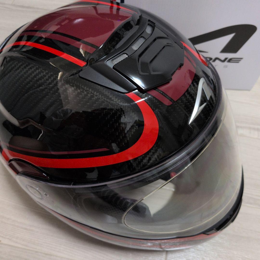 【美品】ASTON RT1500 XL システムヘルメット ブラックレッド