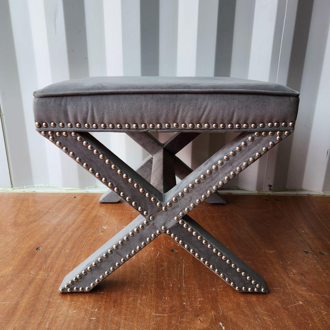 希少　Safavieh Palmer Ottoman　オットマン　グレー