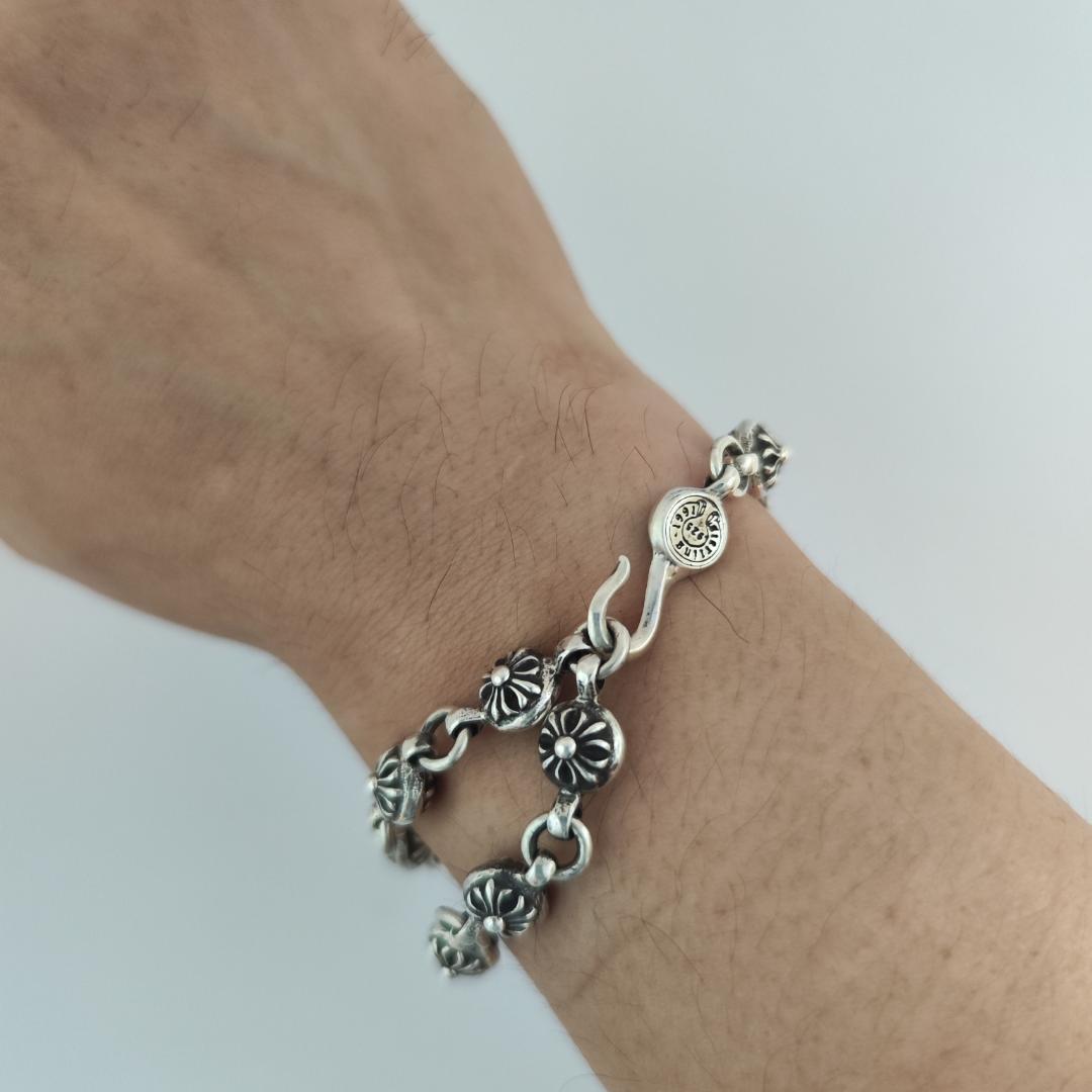 CHROME HEARTS クロムハーツ#1クロスボールブレスレット SV925