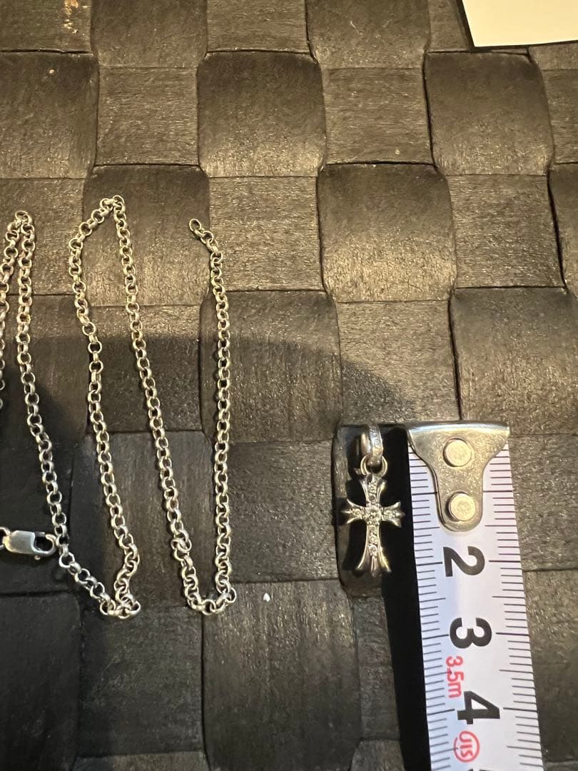 CHクロスベビーファットパヴェダイヤモンド　18インチロールチェーンセット