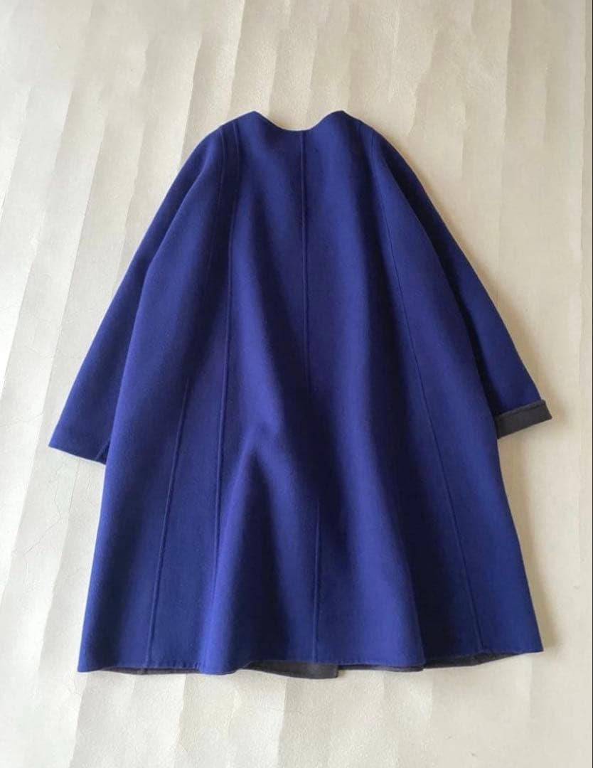 定価10万NEMIKA by Leilianウールアンゴラノーカラーリバーコート