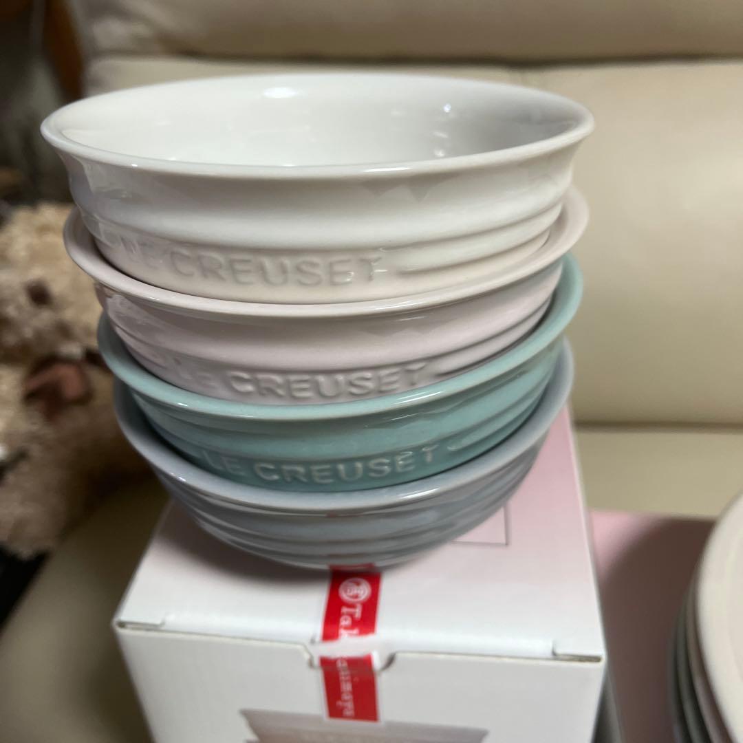 LE CREUSET 食器セット ボウル4個 プレート4個