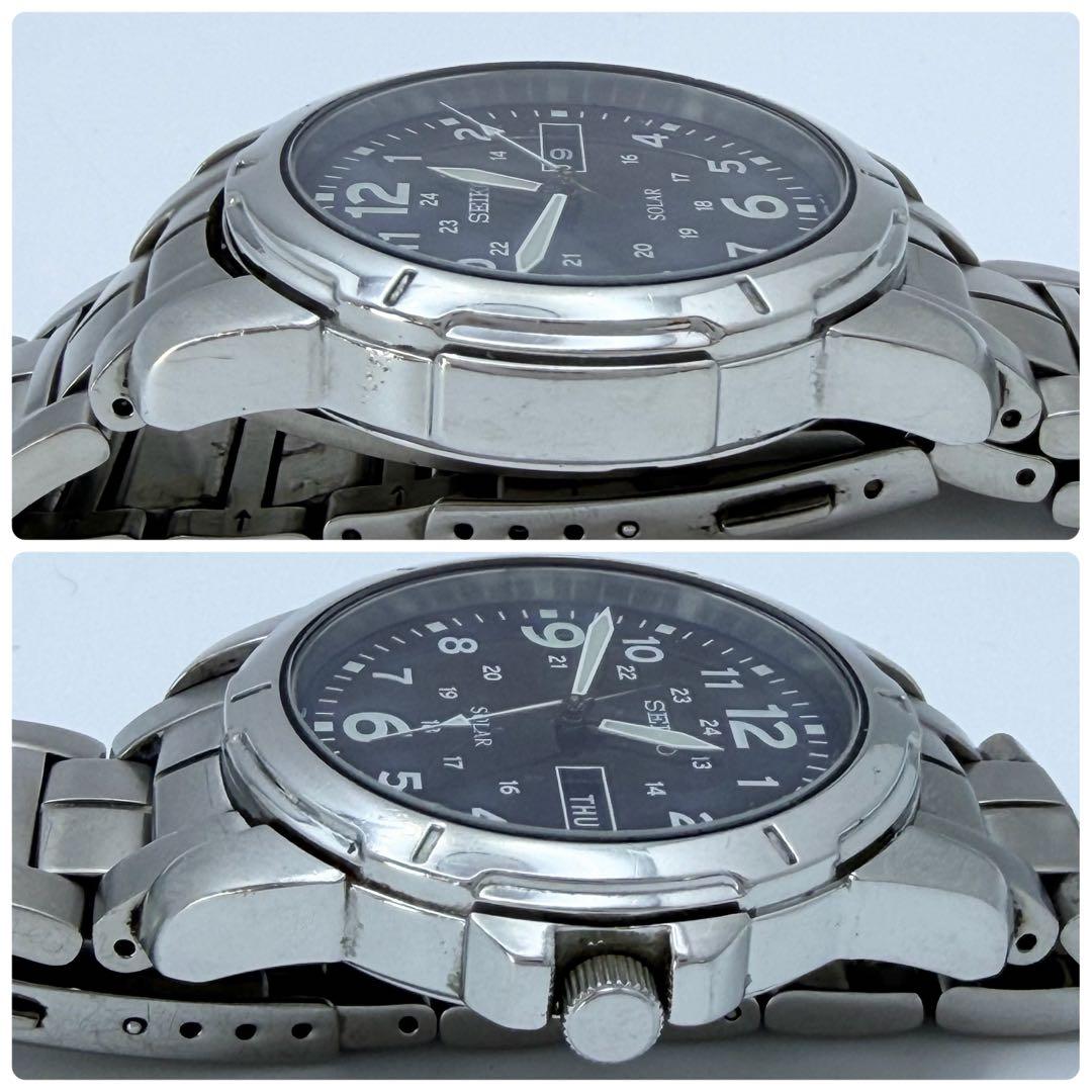 【稼働】 セイコー 腕時計 ソーラー デイデイト V158-0AD0