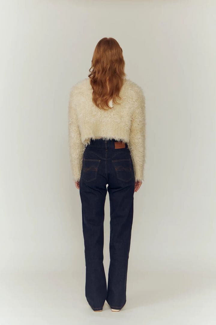 パンツ Eaphi WAVE DESIGN HIGH WAIST DENIM