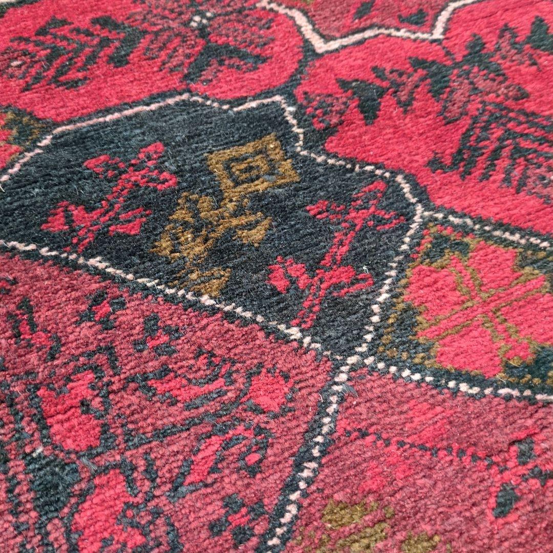 ヴィンテージラグ　トルクメン　トライバルラグ アフガニスタンラグ　手織り絨毯