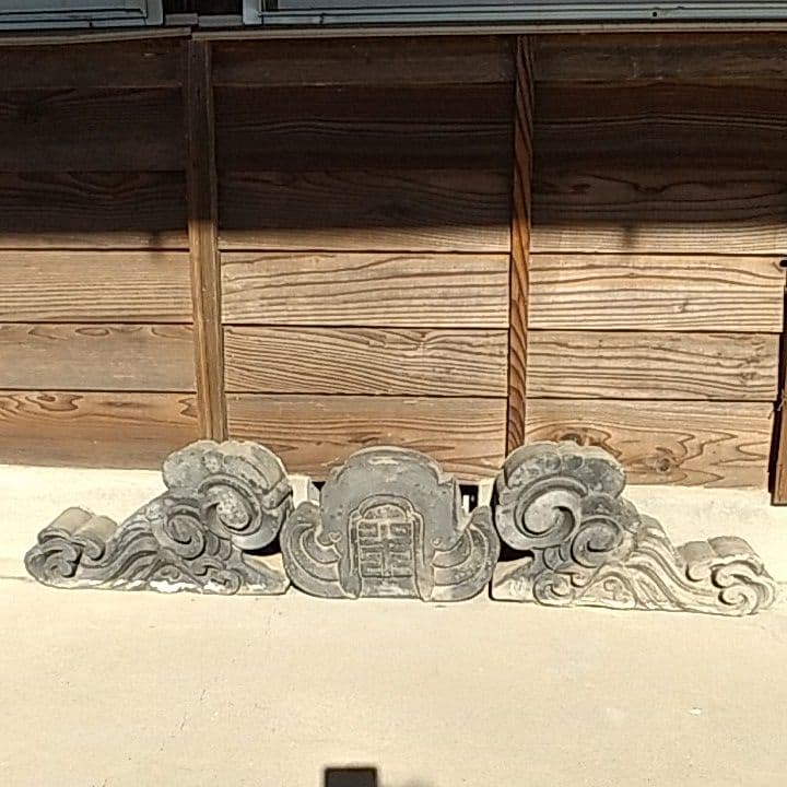 鬼瓦(土瓦製)3点セット