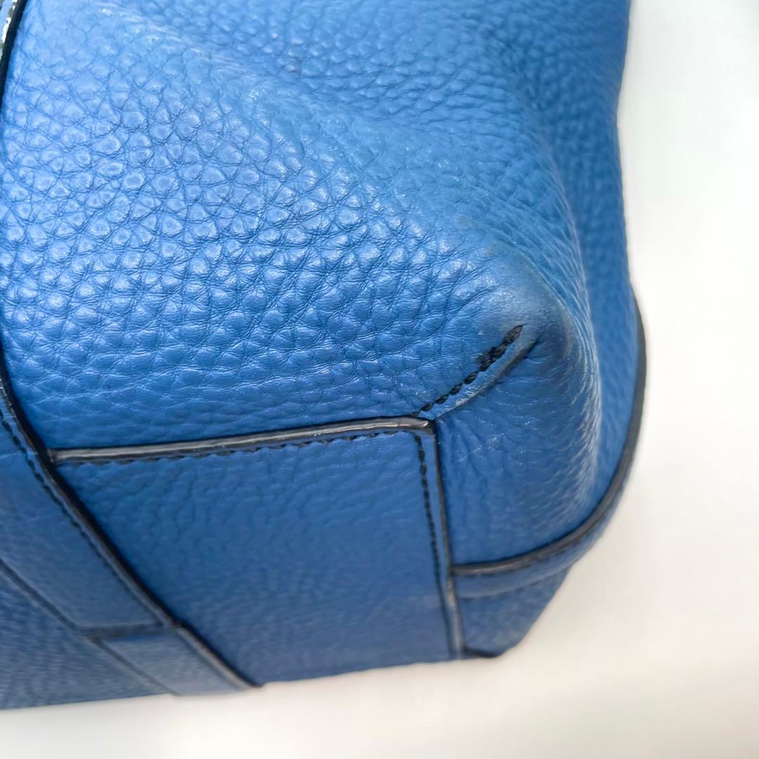 希少色！　コーチ　ビジネスバッグ　メンズ　トートバッグ　大容量　ブルー