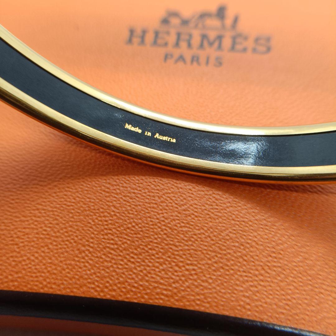 a*a様 極美品✨　HERMES エマイユPM ブレスレット　バングル　ゴールド