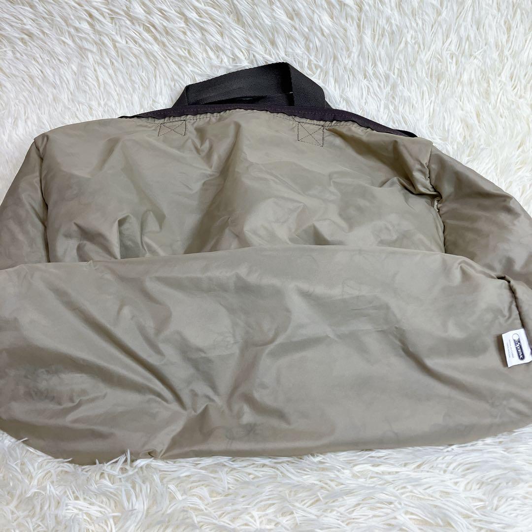 ✨極美品✨レスポートサック　ボストンバッグ　刺繍　花柄　ベージュ　ショルダー