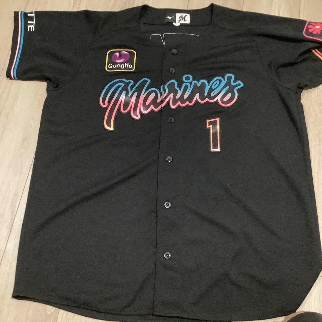 千葉ロッテマリーンズ　藤原恭大　ブラックサマーユニフォーム　Oサイズ