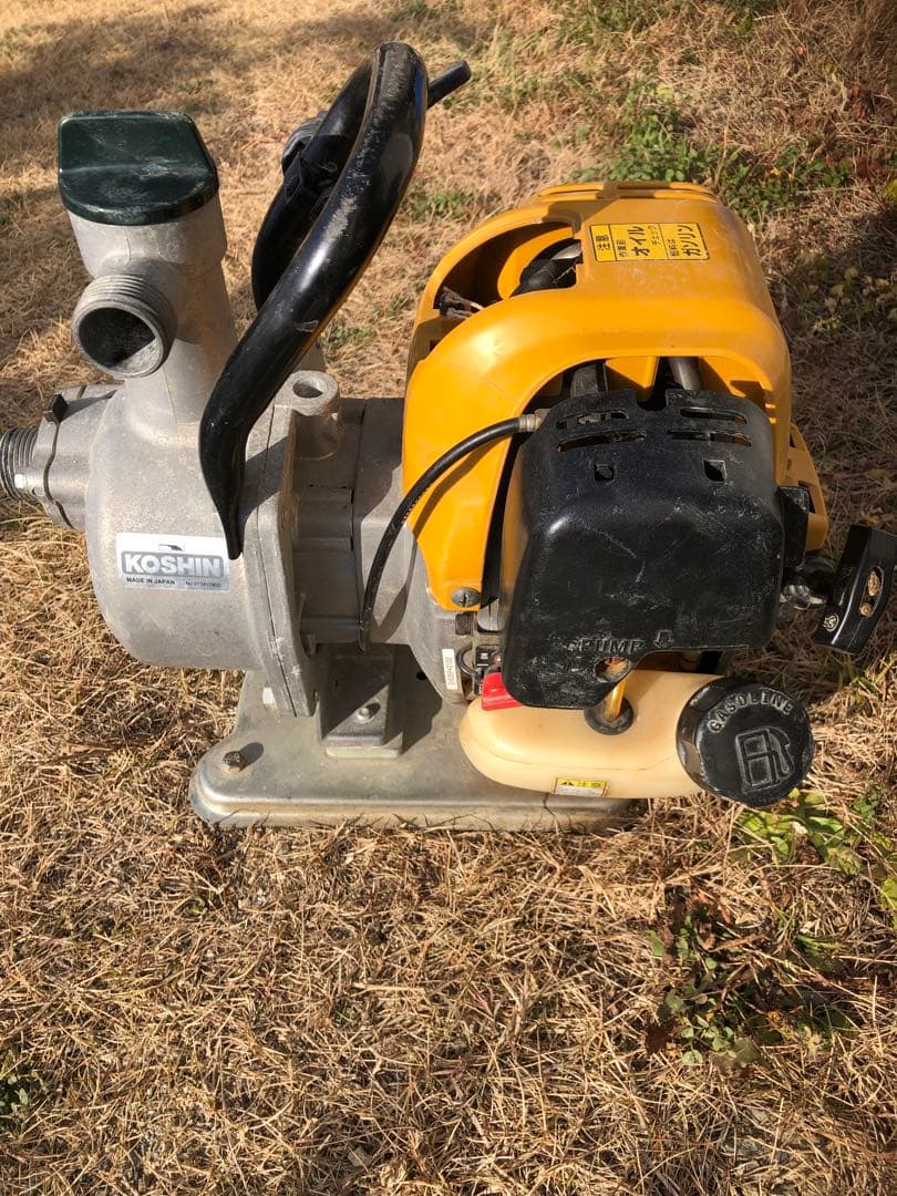 KOSHIN 水中ポンプ エンジン式 イエロー