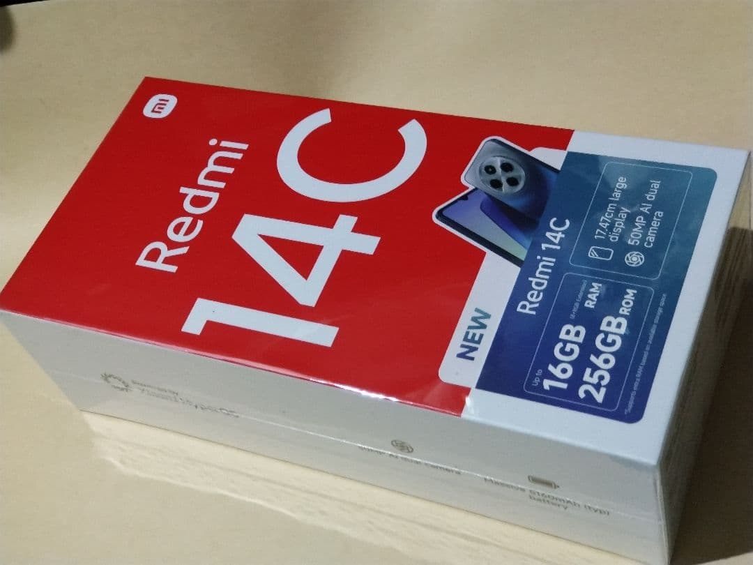 Redmi 14C simフリーRAM8GB ROM256GB ブラック 新品