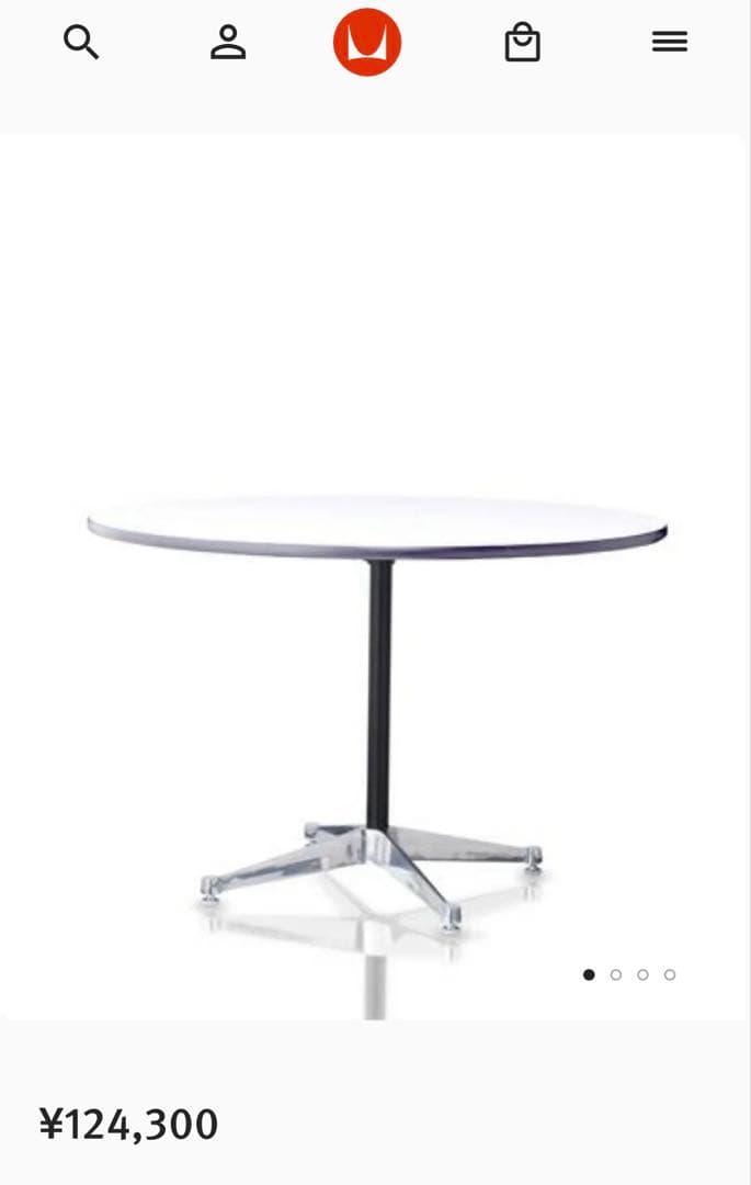 Herman Miller(正規品)コントラクトベーステーブル 106.5×70