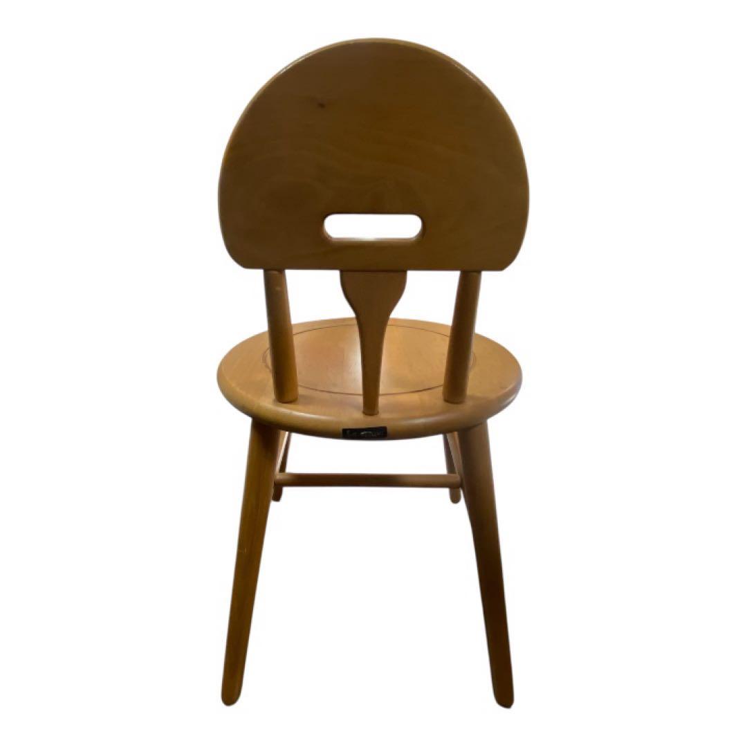 コイズミ　KOIZUMI　木製椅子　丸形　天然木　ダイニングチェア