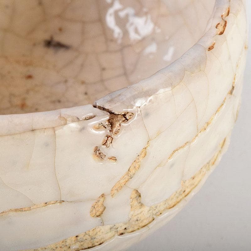 茶道具　人間国宝　荒川豊蔵作　鬼志野　茶碗　加藤卓男 識箱　M　R9188