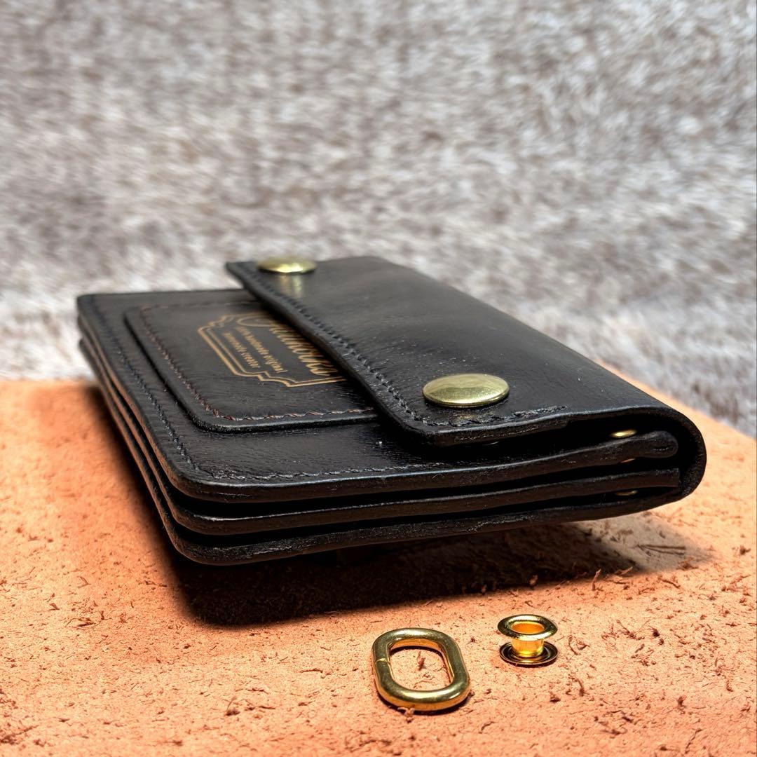 ミドルトラッカーウォレット3層.スムース革