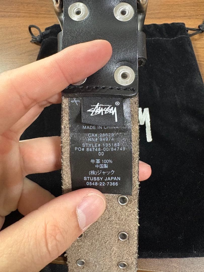 ステューシー スタッズベルトStussy 8 BALL STUDDED BELT