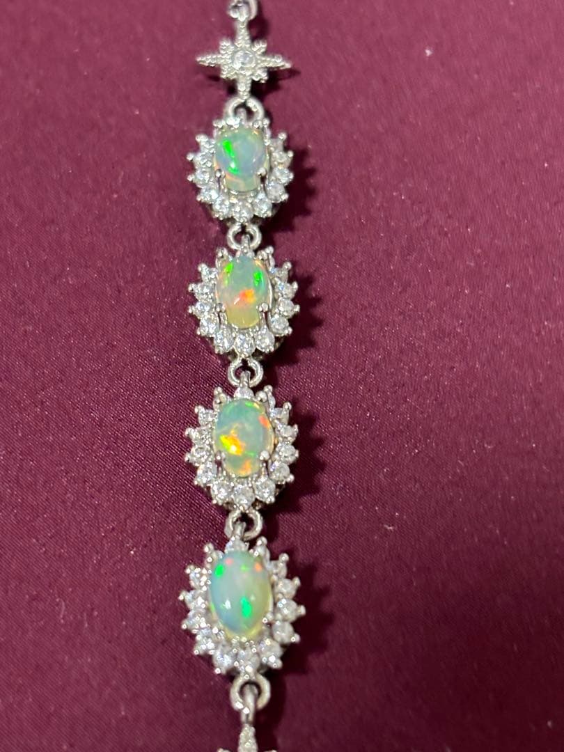 な*た様 大阪万博　オパールとクリスタルのブレスレット