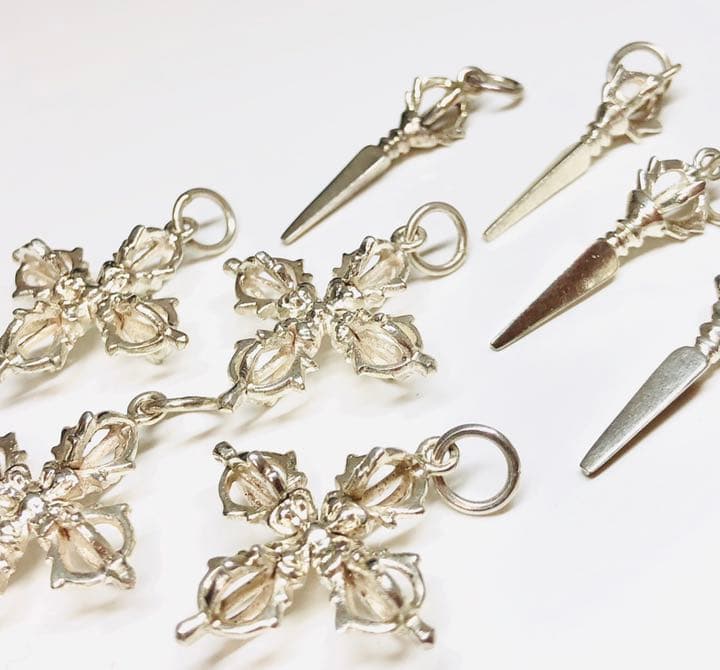 密教法具バズラ&プルパ（シルバー製）