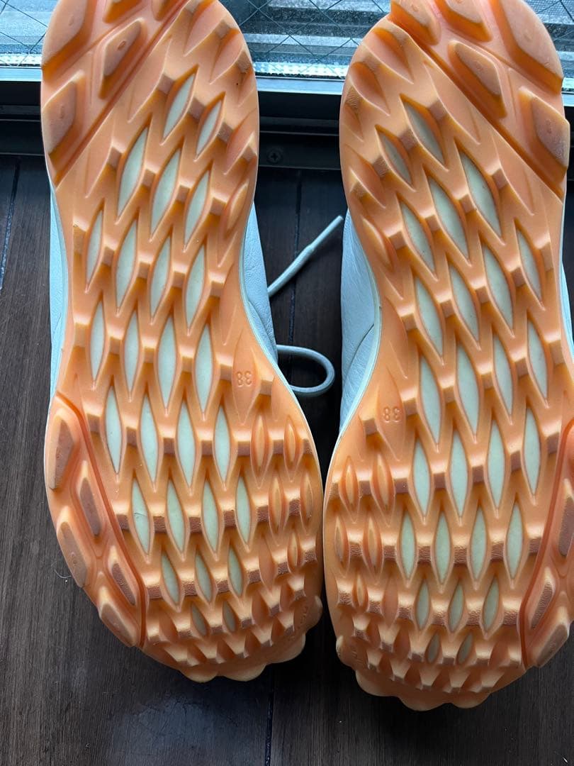 ecco ホワイト　ゴルフシューズ(本革)