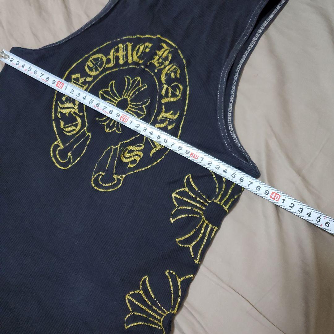 Chrome Hearts ブラック　ゴールドCHプラス　タンクトップ メンズM