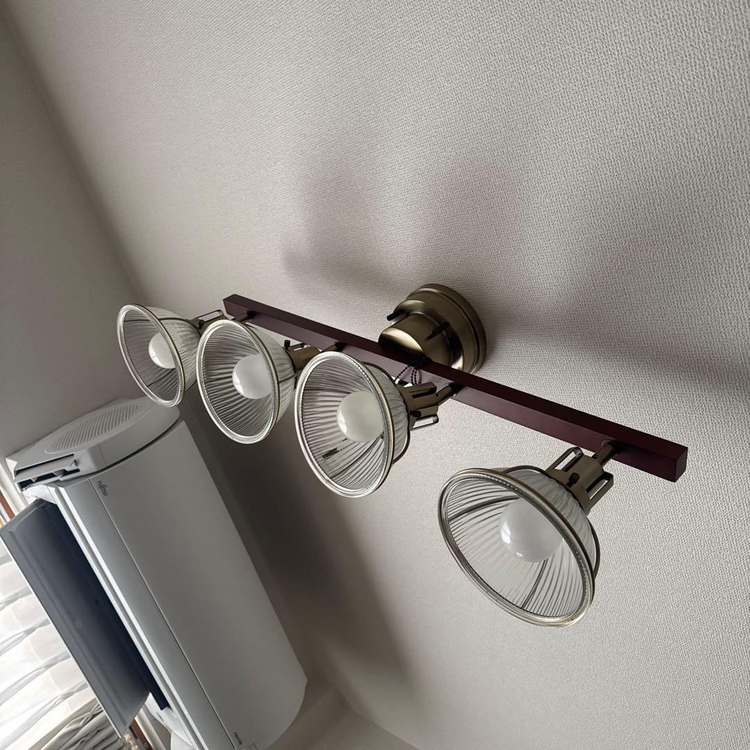 モダン 4灯 シーリングライト ブロンズ