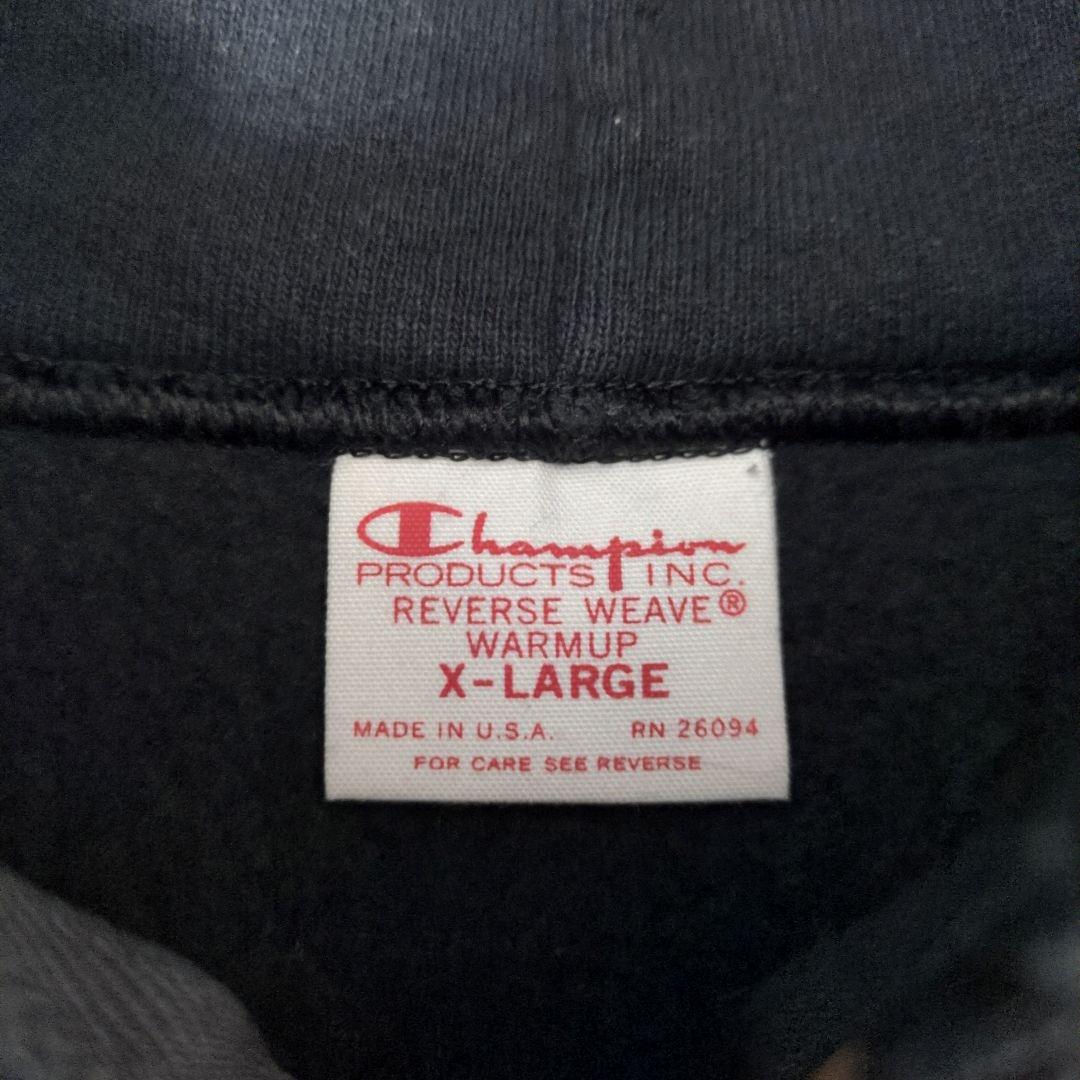 美品✨チャンピオン USA製 赤タグ リバースウィーブ パーカー XL 黒