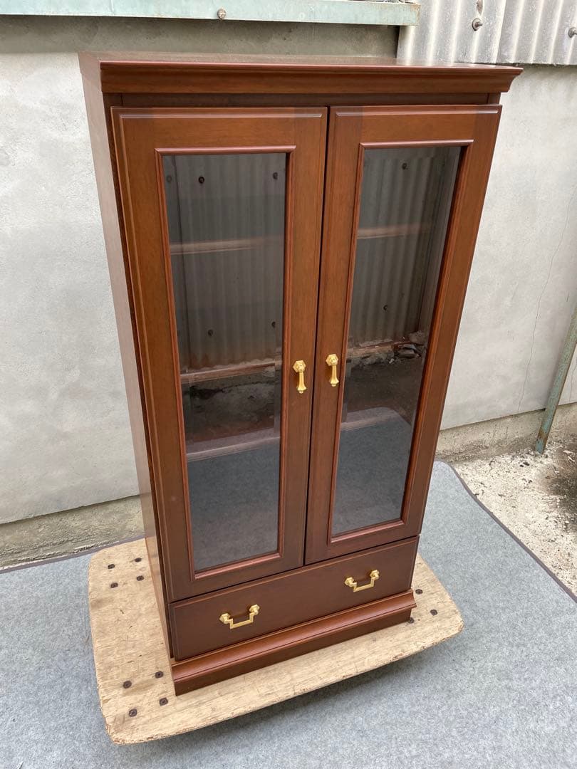 近隣配達可能　美品　マルニ木工　地中海　キャビネット　カップボード　②