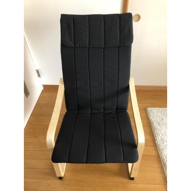 ブラックリクライニングチェア