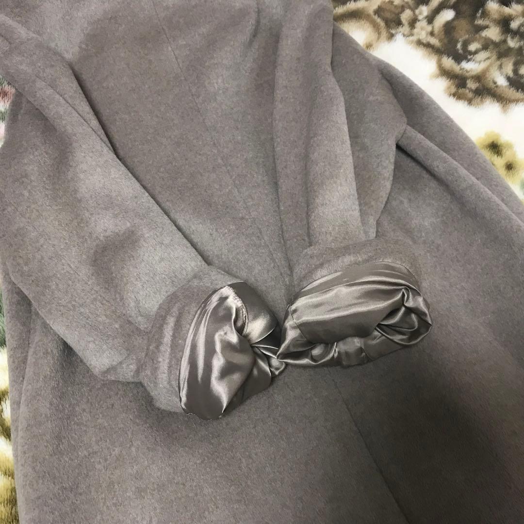 新品タグ付★グリーンレーベルリラクシング　ノーカラー コートアンゴラ✴︎ウール