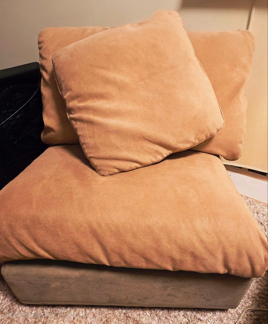 alflex 正規品。クッション羽毛最上級クラスAソファミデアム（小ぶり）1人掛