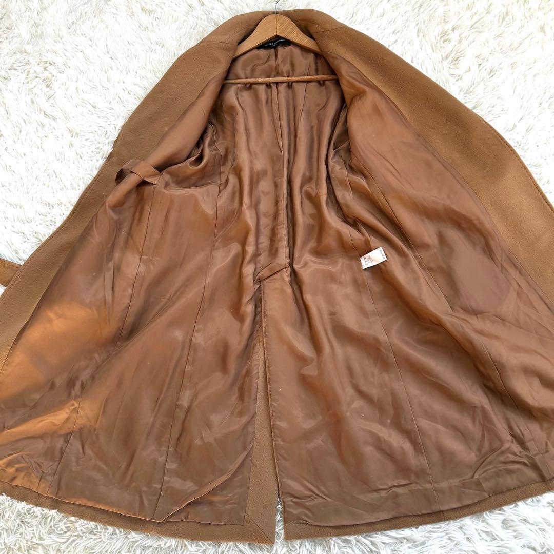 極美品✨ユナイテッドアローズ カシミヤ100% ベルテッドコート キャメル　L