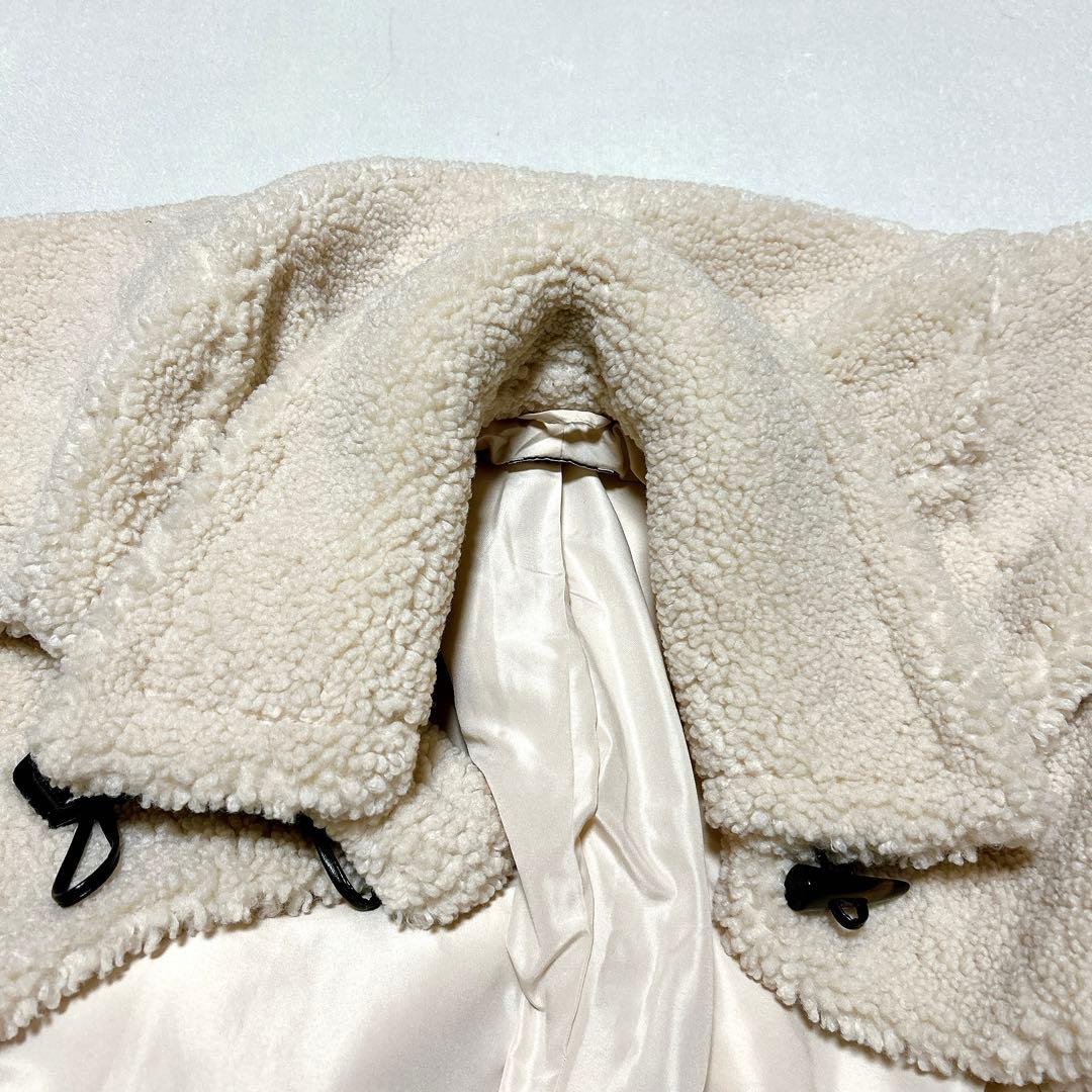 ZARA ボア ダッフル ロングコート トグルコート